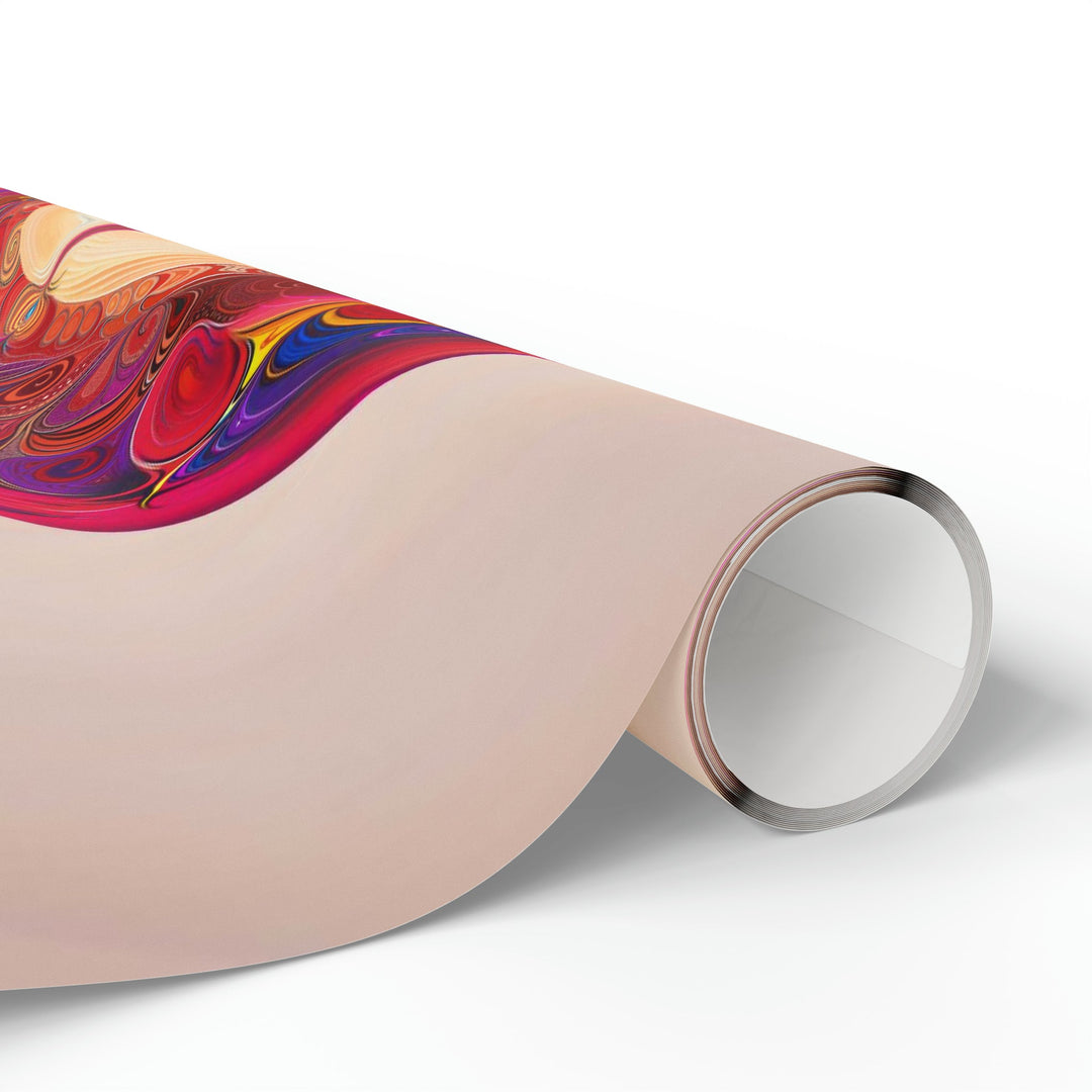 Cosmic Heart Vortex - Wrapping Paper - Home Decor - g(0D·IO) - 30'' x 72'' - Matte -