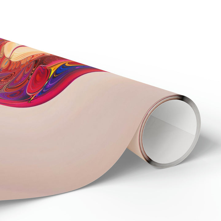 Cosmic Heart Vortex - Wrapping Paper - Home Decor - g(0D·IO) - 30'' x 72'' - Matte -