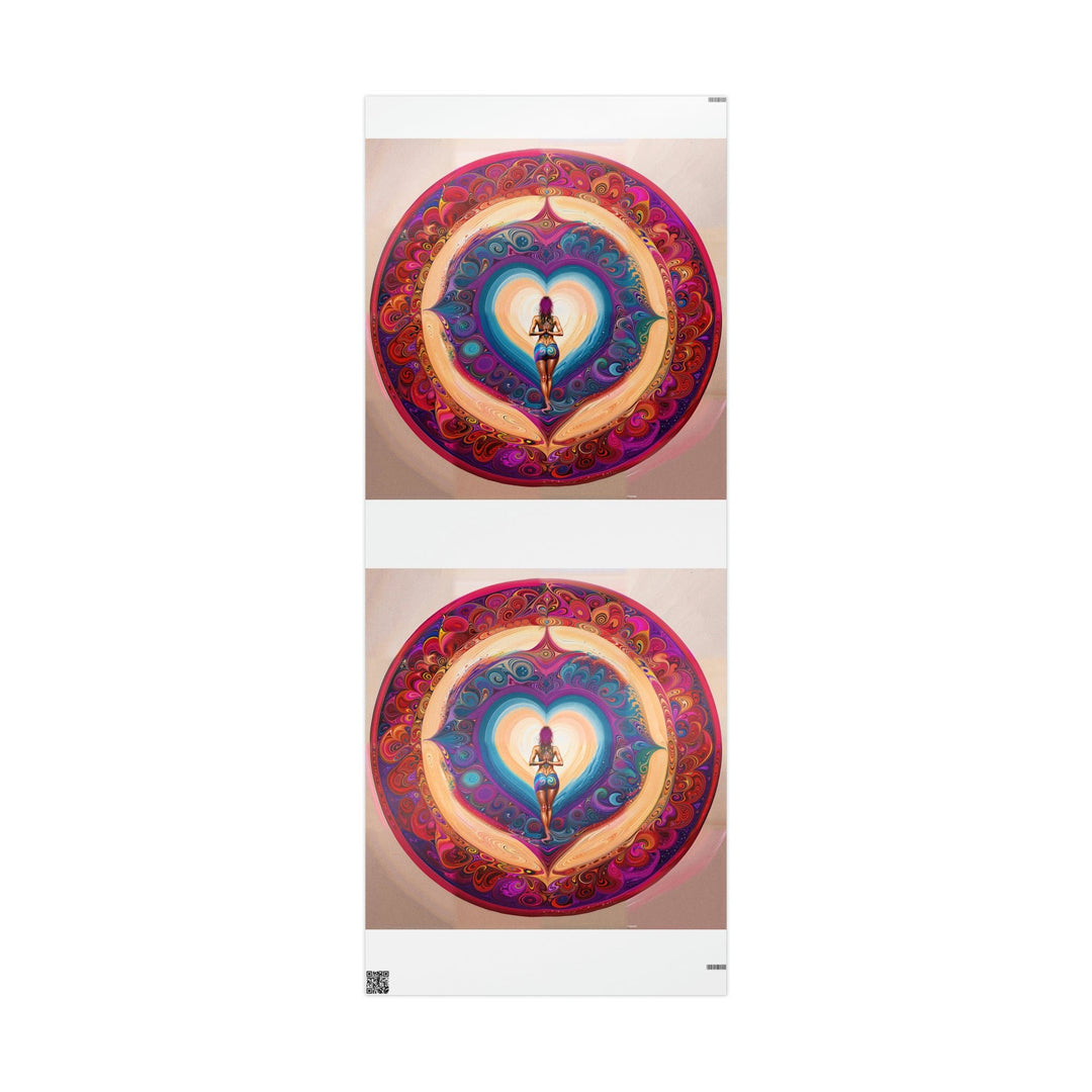 Cosmic Heart Vortex - Wrapping Paper - Home Decor - g(0D·IO) - 30'' x 72'' - Glossy -