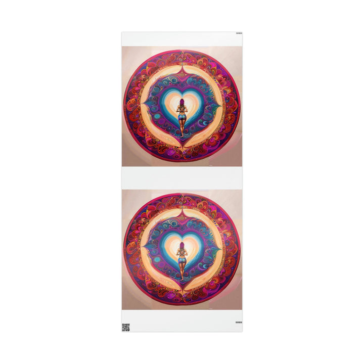 Cosmic Heart Vortex - Wrapping Paper - Home Decor - g(0D·IO) - 30'' x 72'' - Glossy -