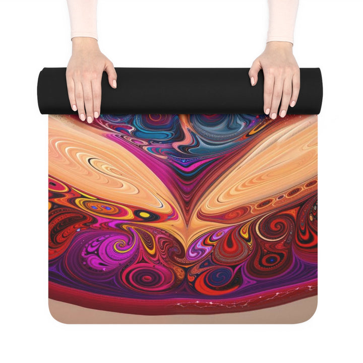 Cosmic Heart Vortex - Yoga Mat - Home Decor - g(0D·IO) - 24” x 68” - -