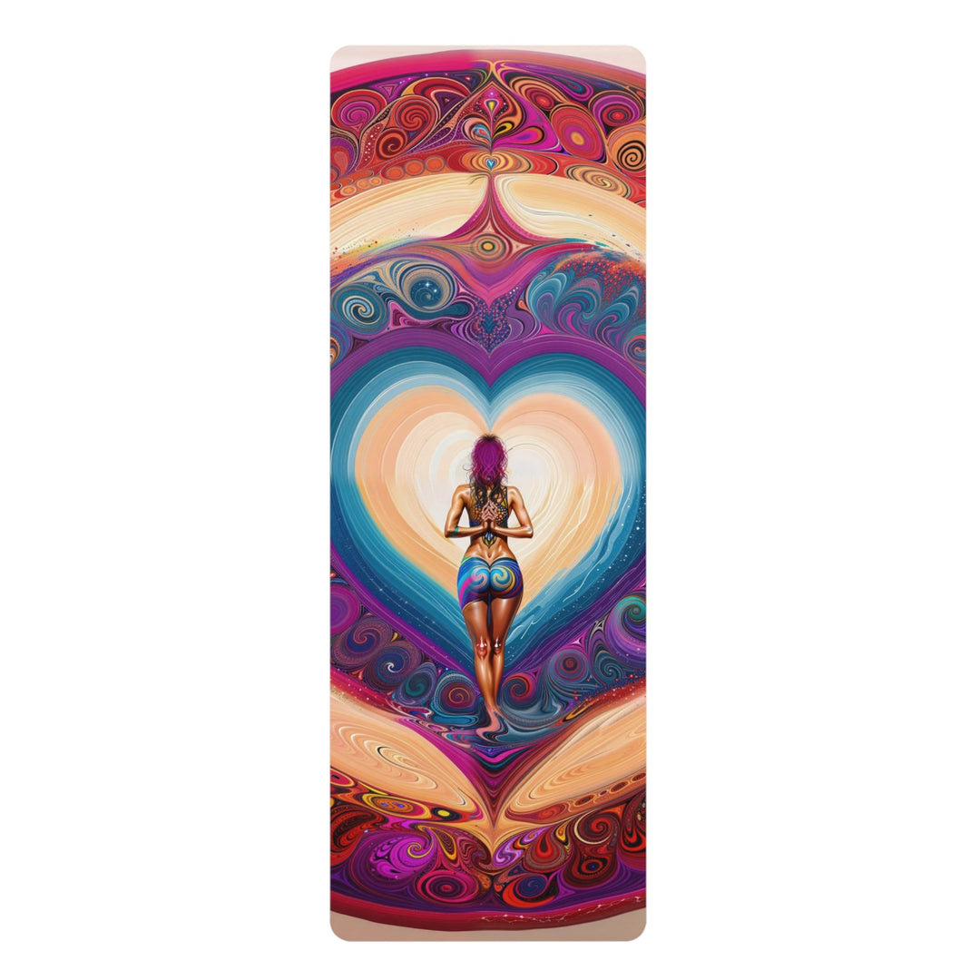 Cosmic Heart Vortex - Yoga Mat - Home Decor - g(0D·IO) - 24” x 68” - -