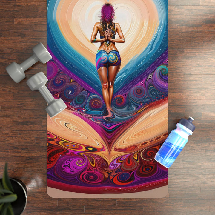 Cosmic Heart Vortex - Yoga Mat - Home Decor - g(0D·IO) - 24” x 68” - -