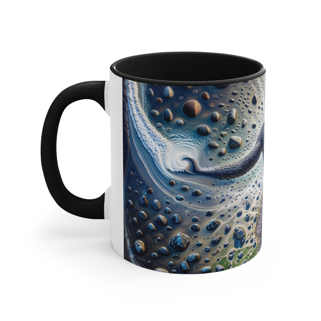 Cosmic Human Duality - Accent Coffee Mug - Mug - g(0D·IO) - Pink - 11oz -