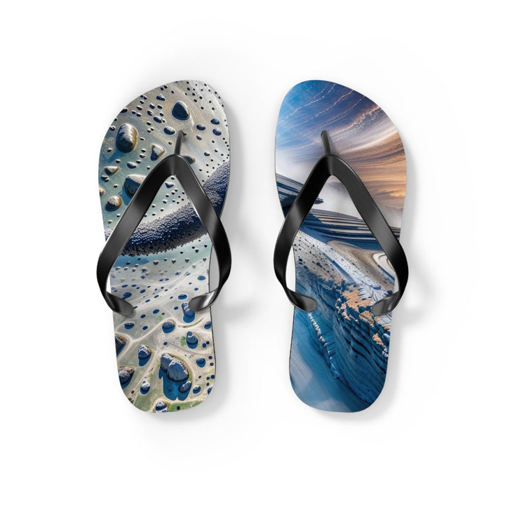 Cosmic Human Duality - Flip Flops - Shoes - g(0D·IO) - S - Black sole -