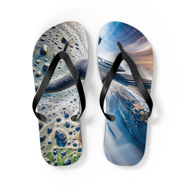 Cosmic Human Duality - Flip Flops - Shoes - g(0D·IO) - L - Black sole -