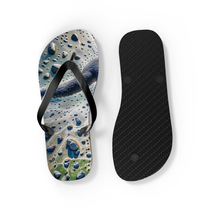 Cosmic Human Duality - Flip Flops - Shoes - g(0D·IO) - XL - Black sole -