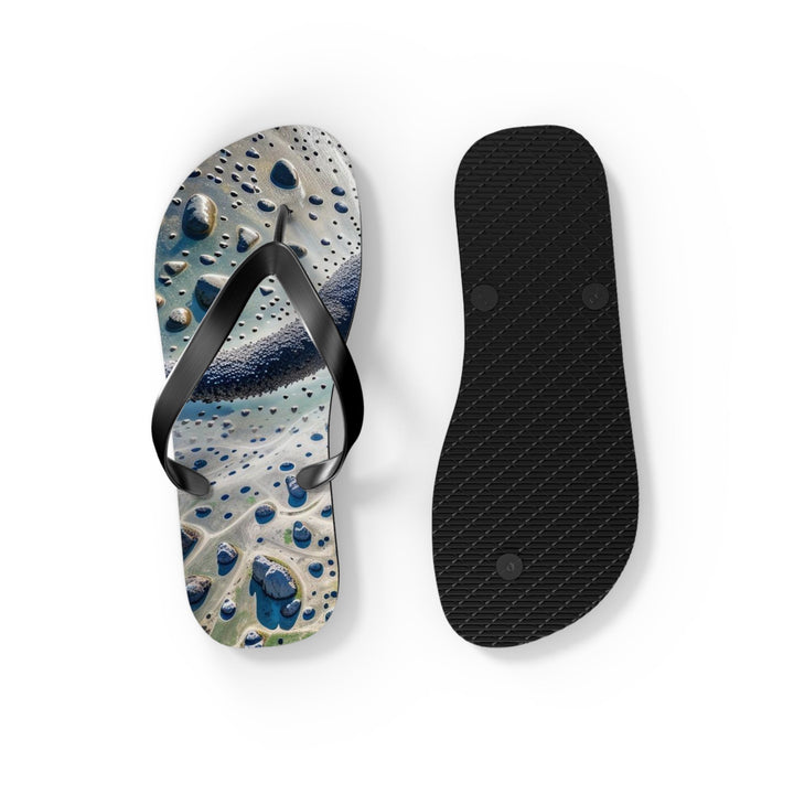 Cosmic Human Duality - Flip Flops - Shoes - g(0D·IO) - XL - Black sole -