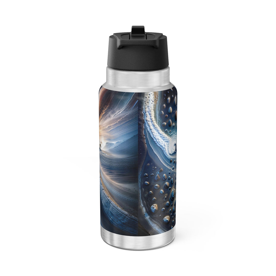 Cosmic Human Duality - Gator Tumbler 32oz - Mug - g(0D·IO) - Silver - 32oz -