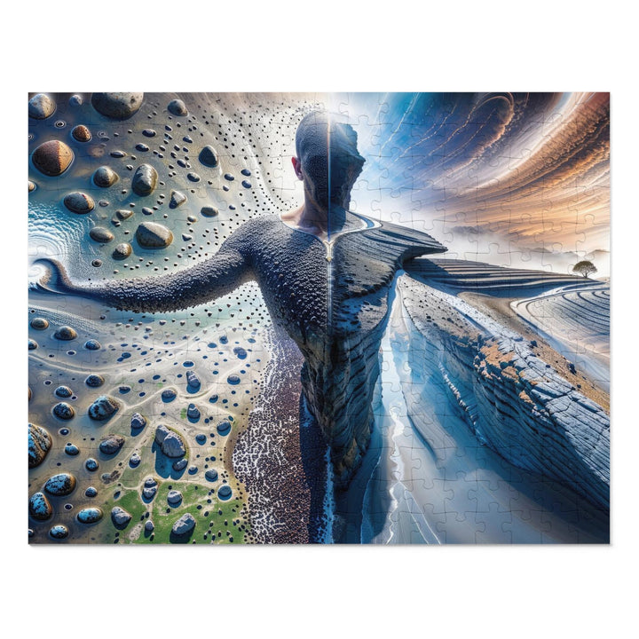 Cosmic Human Duality - Jigsaw Puzzle (100, 252, 500, 1000 pieces) - Puzzle - g(0D·IO) - 14" × 11" (252 pcs) - -