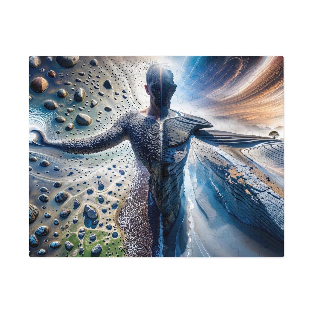 Cosmic Human Duality - Jigsaw Puzzle (100, 252, 500, 1000 pieces) - Puzzle - g(0D·IO) - 9.6" × 8" (110 pcs) - -