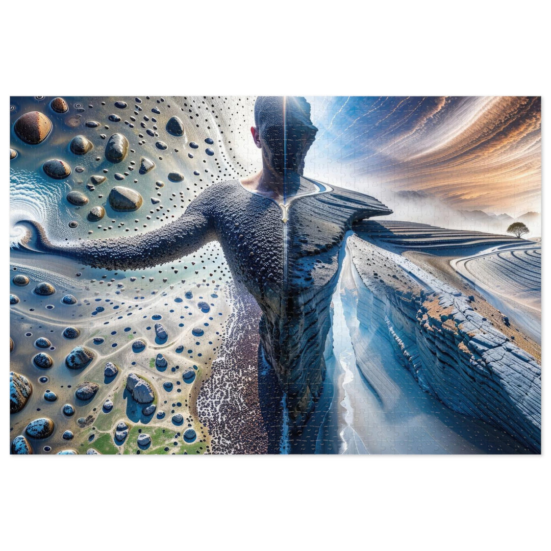 Cosmic Human Duality - Jigsaw Puzzle (100, 252, 500, 1000 pieces) - Puzzle - g(0D·IO) - 29.25" × 19.75" (1000 pcs) - -