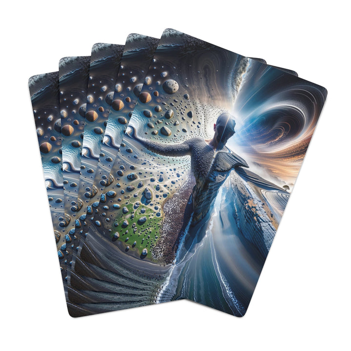 Cosmic Human Duality - Poker Cards - Paper products - g(0D·IO) - 2.47" x 3.47" - White - Semi Glossy