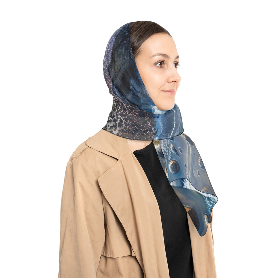 Cosmic Human Duality - Poly Scarf - Accessories - g(0D·IO) - Poly chiffon - 50" × 50" -