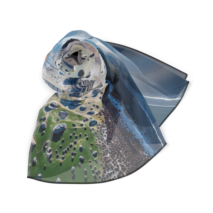 Cosmic Human Duality - Poly Scarf - Accessories - g(0D·IO) - Poly chiffon - 50" × 50" -