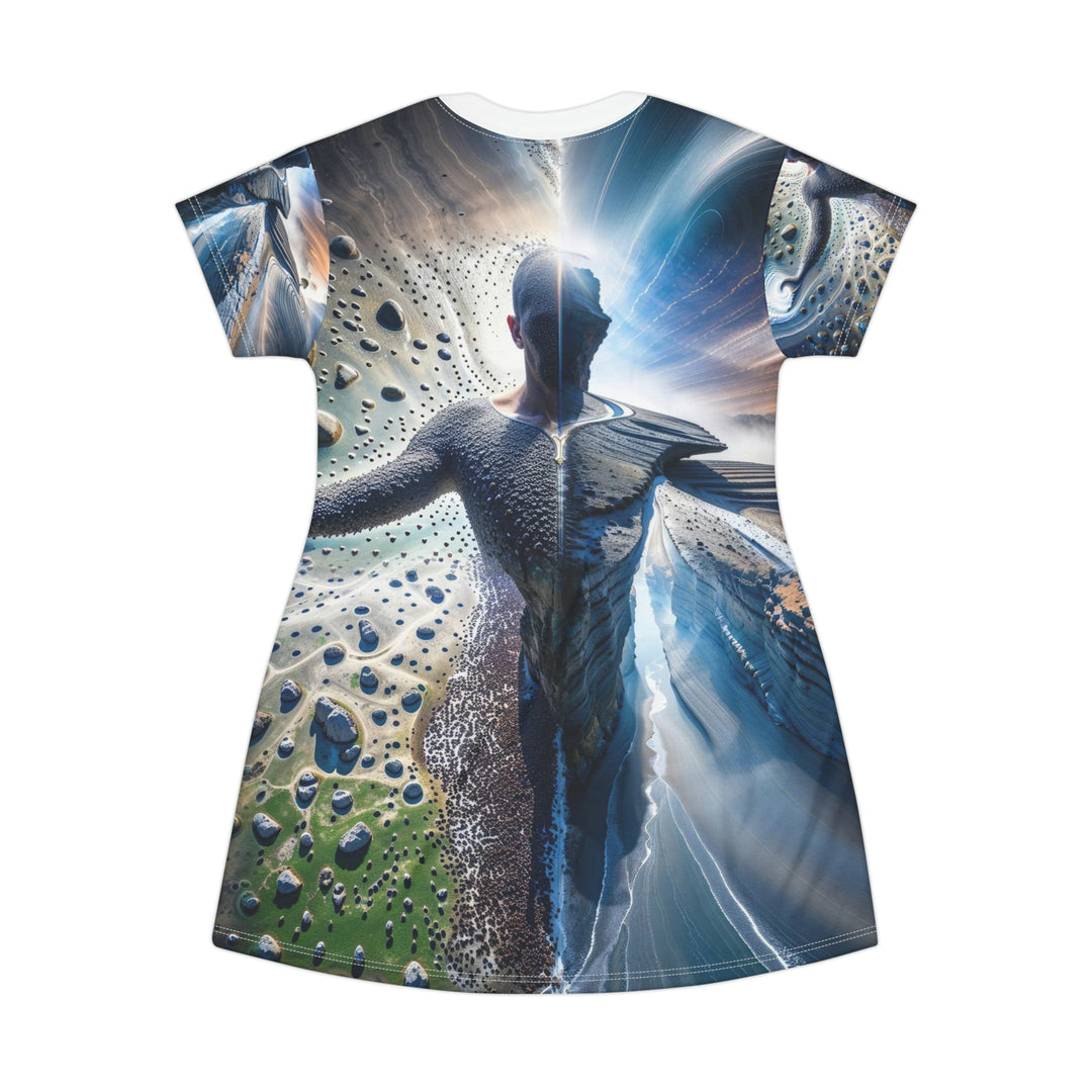 Cosmic Human Duality - T-Shirt Dress - All Over Prints - g(0D·IO) - XS - -