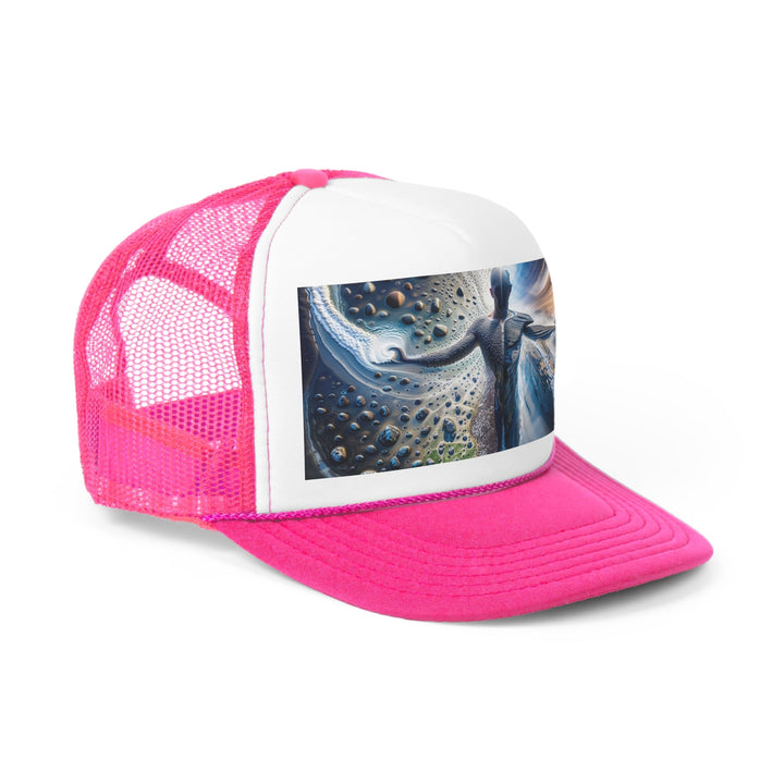 Cosmic Human Duality - Trucker Hat - Hats - g(0D·IO) - Pink - One size -