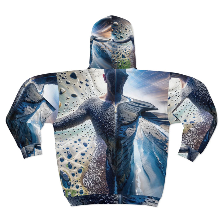 Cosmic Human Duality - Unisex Zip Hoodie - All Over Prints - g(0D·IO) - XS - -