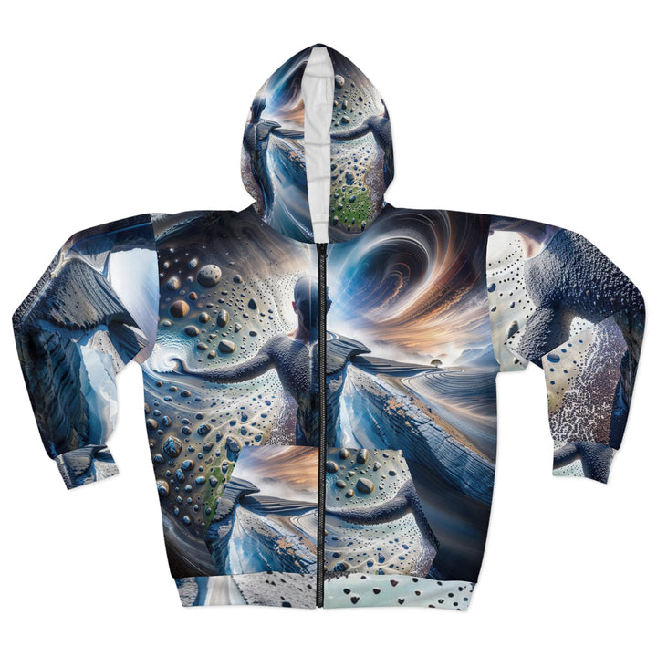 Cosmic Human Duality - Unisex Zip Hoodie - All Over Prints - g(0D·IO) - XS - -