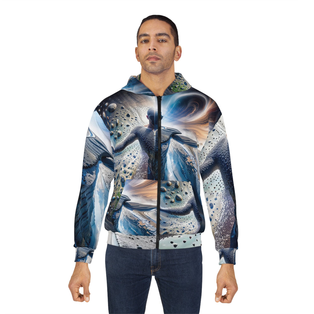 Cosmic Human Duality - Unisex Zip Hoodie - All Over Prints - g(0D·IO) - XS - -