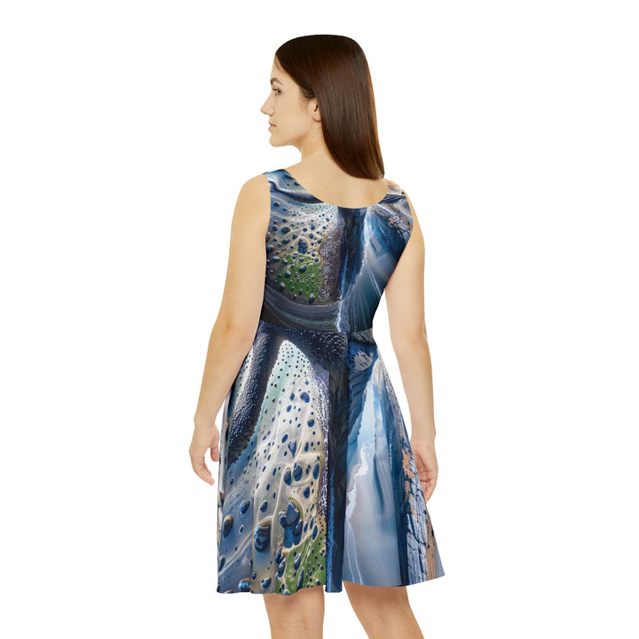 Cosmic Human Duality - Women's Skater Dress - All Over Prints - g(0D·IO) - XS - -