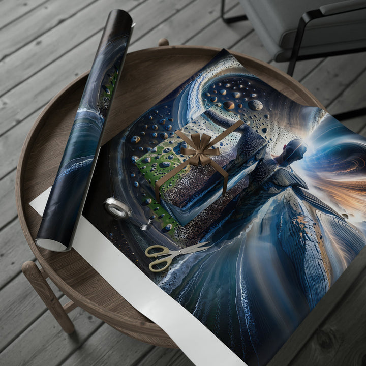 Cosmic Human Duality - Wrapping Paper - Home Decor - g(0D·IO) - 30" x 180" - Matte -