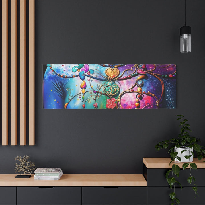 Cosmic Lotus Meditation - Matte Canvas Print 1.25" - Canvas - g(0D·IO) - 36" x 36" - 1.25" -