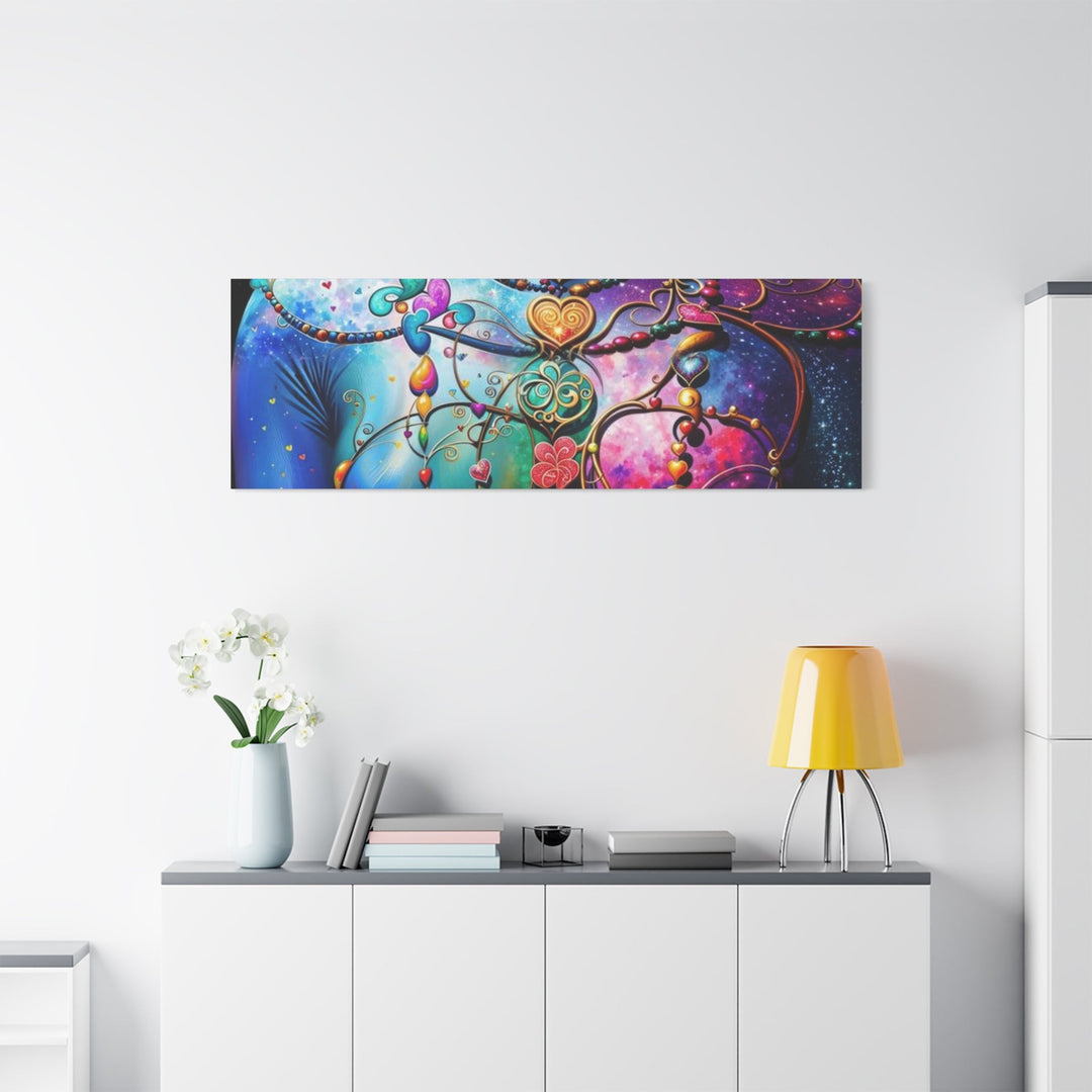 Cosmic Lotus Meditation - Matte Canvas Print 1.25" - Canvas - g(0D·IO) - 36" x 36" - 1.25" -