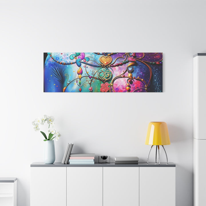 Cosmic Lotus Meditation - Matte Canvas Print 1.25" - Canvas - g(0D·IO) - 36" x 36" - 1.25" -