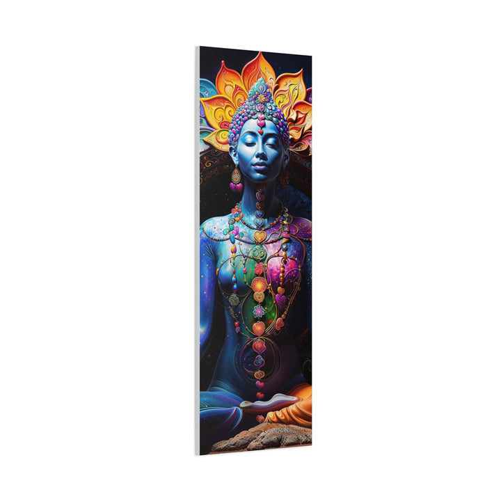 Cosmic Lotus Meditation - Matte Canvas Print 1.25" - Canvas - g(0D·IO) - 36" x 36" - 1.25" -