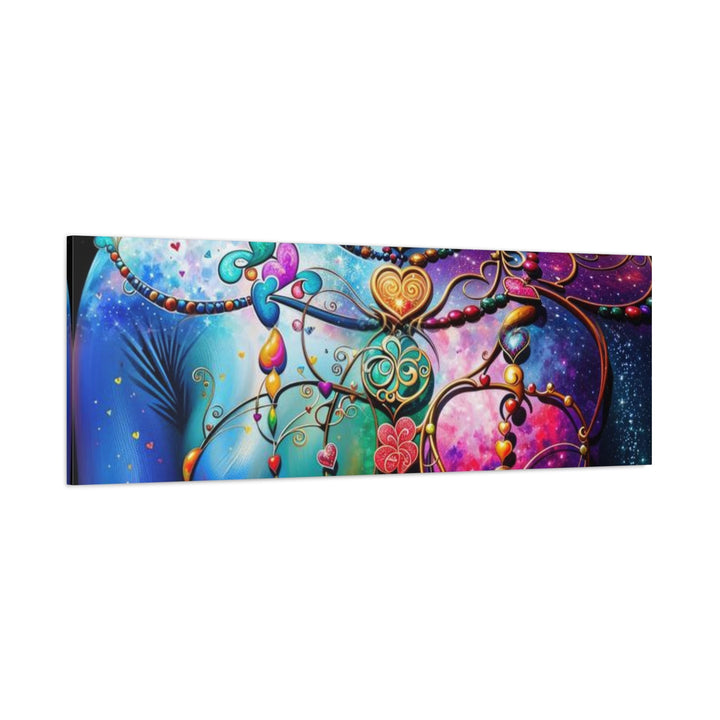 Cosmic Lotus Meditation - Matte Canvas Print 1.25" - Canvas - g(0D·IO) - 36" x 36" - 1.25" -