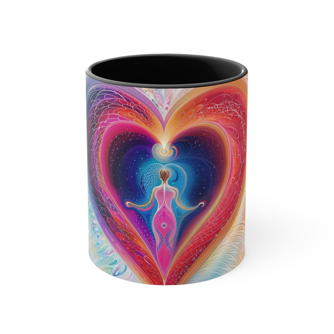 Cosmic Love Awakening - Accent Coffee Mug - Mug - g(0D·IO) - Black - 11oz -