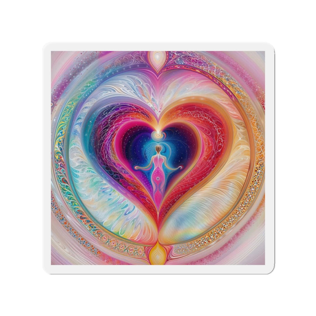 Cosmic Love Awakening - Die-cut Magnet - Home Decor - g(0D·IO) - 2" x 2" - Die-Cut - 1 pc