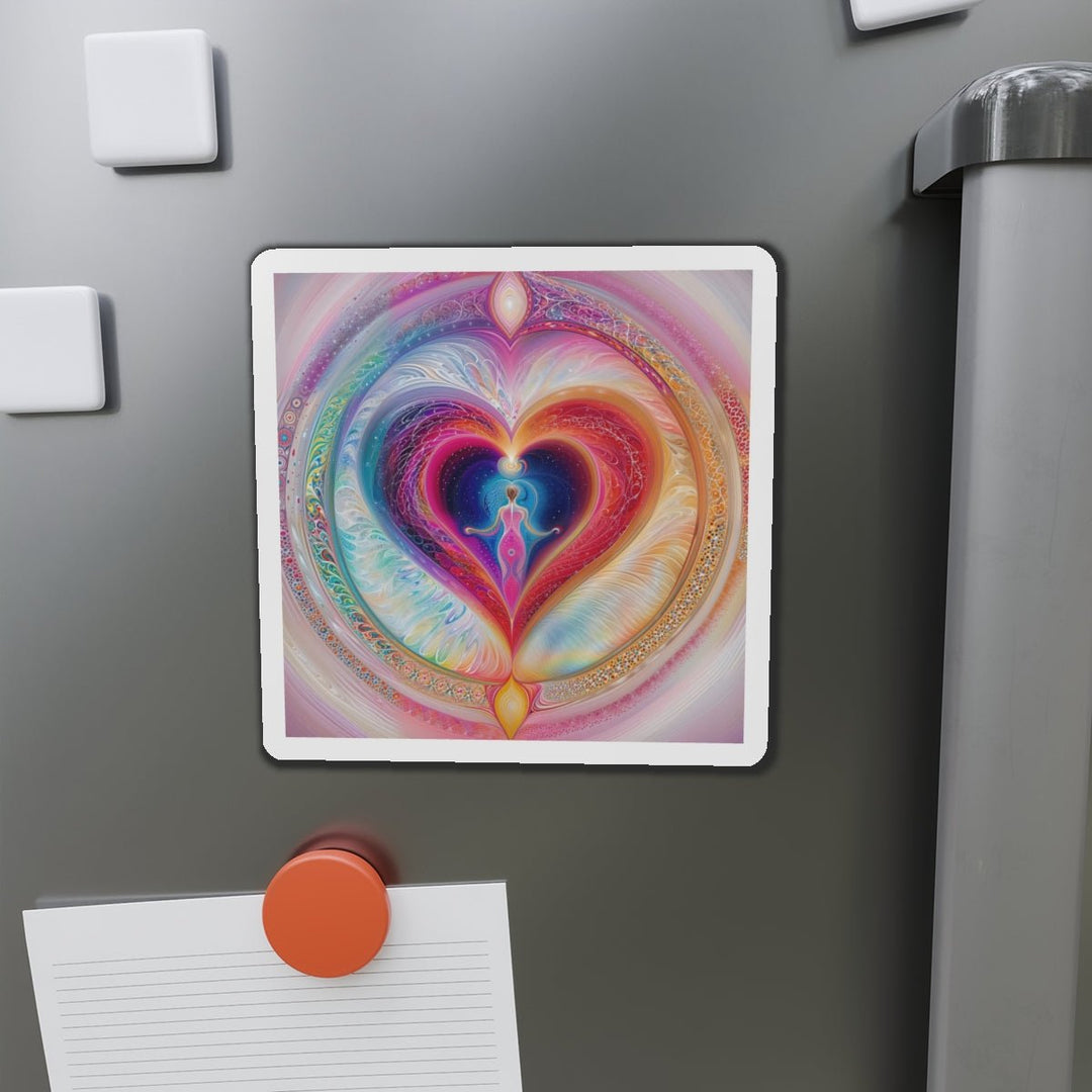 Cosmic Love Awakening - Die-cut Magnet - Home Decor - g(0D·IO) - 6 × 6" - Die-Cut - 1 pc