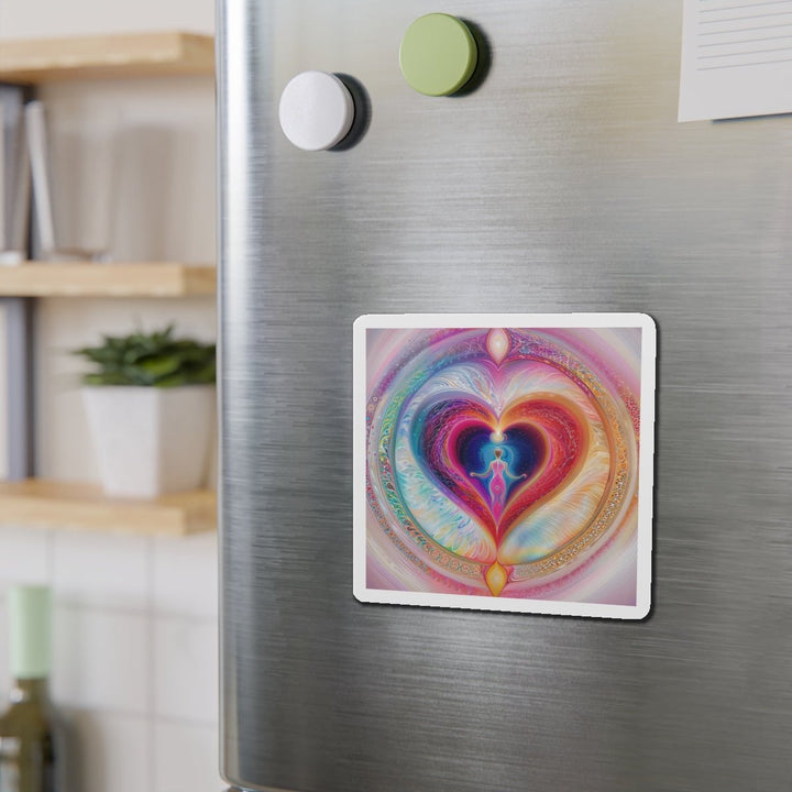 Cosmic Love Awakening - Die-cut Magnet - Home Decor - g(0D·IO) - 6 × 6" - Die-Cut - 1 pc