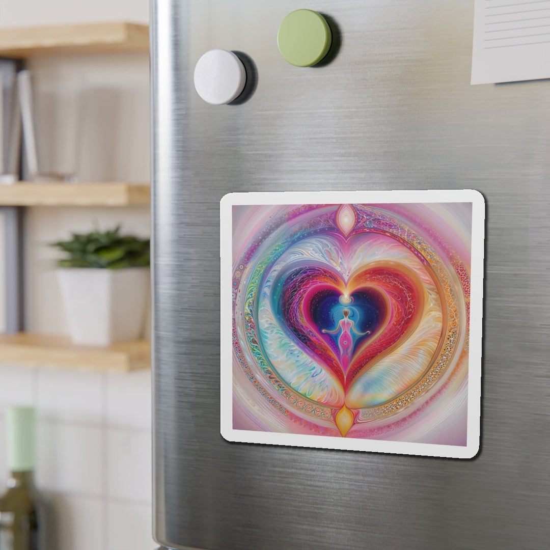 Cosmic Love Awakening - Die-cut Magnet - Home Decor - g(0D·IO) - 6 × 6" - Die-Cut - 1 pc