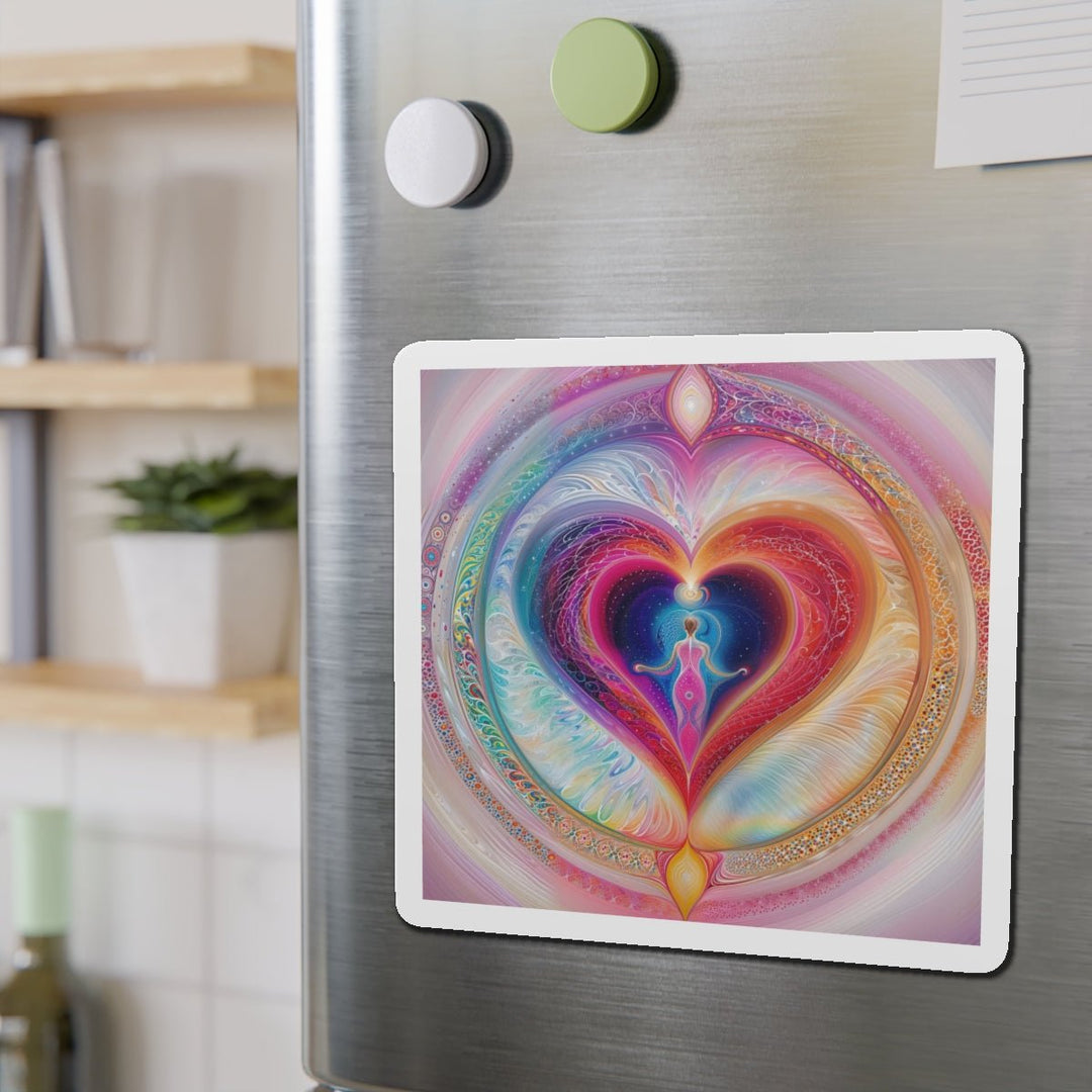 Cosmic Love Awakening - Die-cut Magnet - Home Decor - g(0D·IO) - 6 × 6" - Die-Cut - 1 pc
