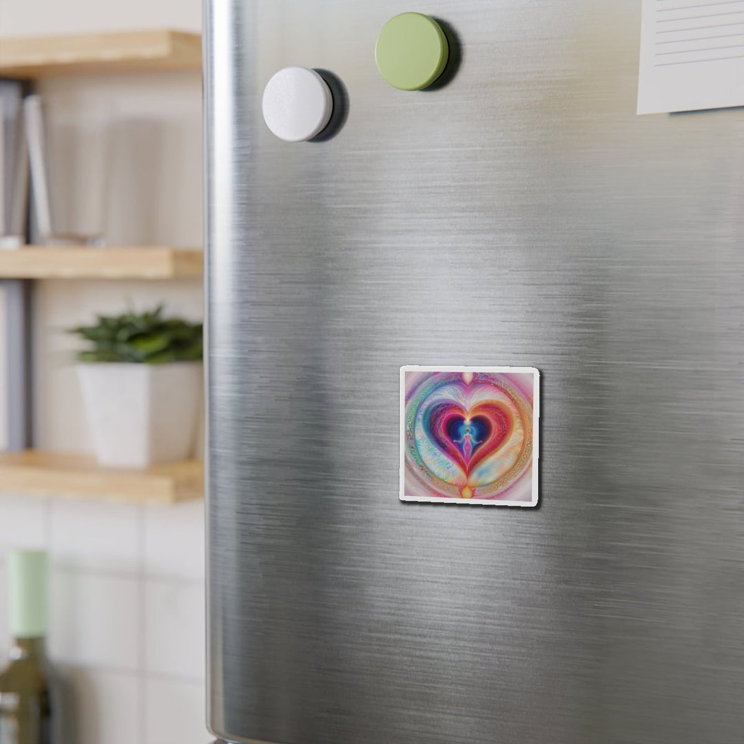 Cosmic Love Awakening - Die-cut Magnet - Home Decor - g(0D·IO) - 6 × 6" - Die-Cut - 1 pc