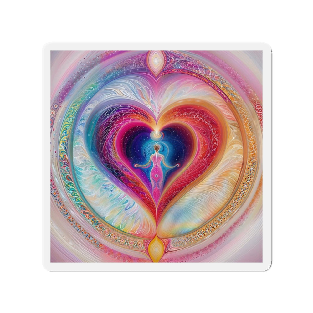 Cosmic Love Awakening - Die-cut Magnet - Home Decor - g(0D·IO) - 3" x 3" - Die-Cut - 1 pc