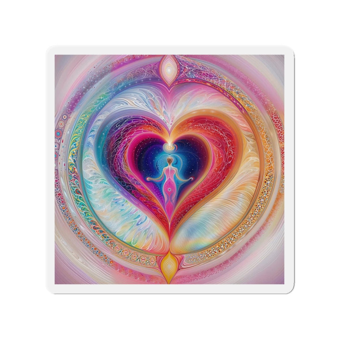 Cosmic Love Awakening - Die-cut Magnet - Home Decor - g(0D·IO) - 5" x 5" - Die-Cut - 1 pc