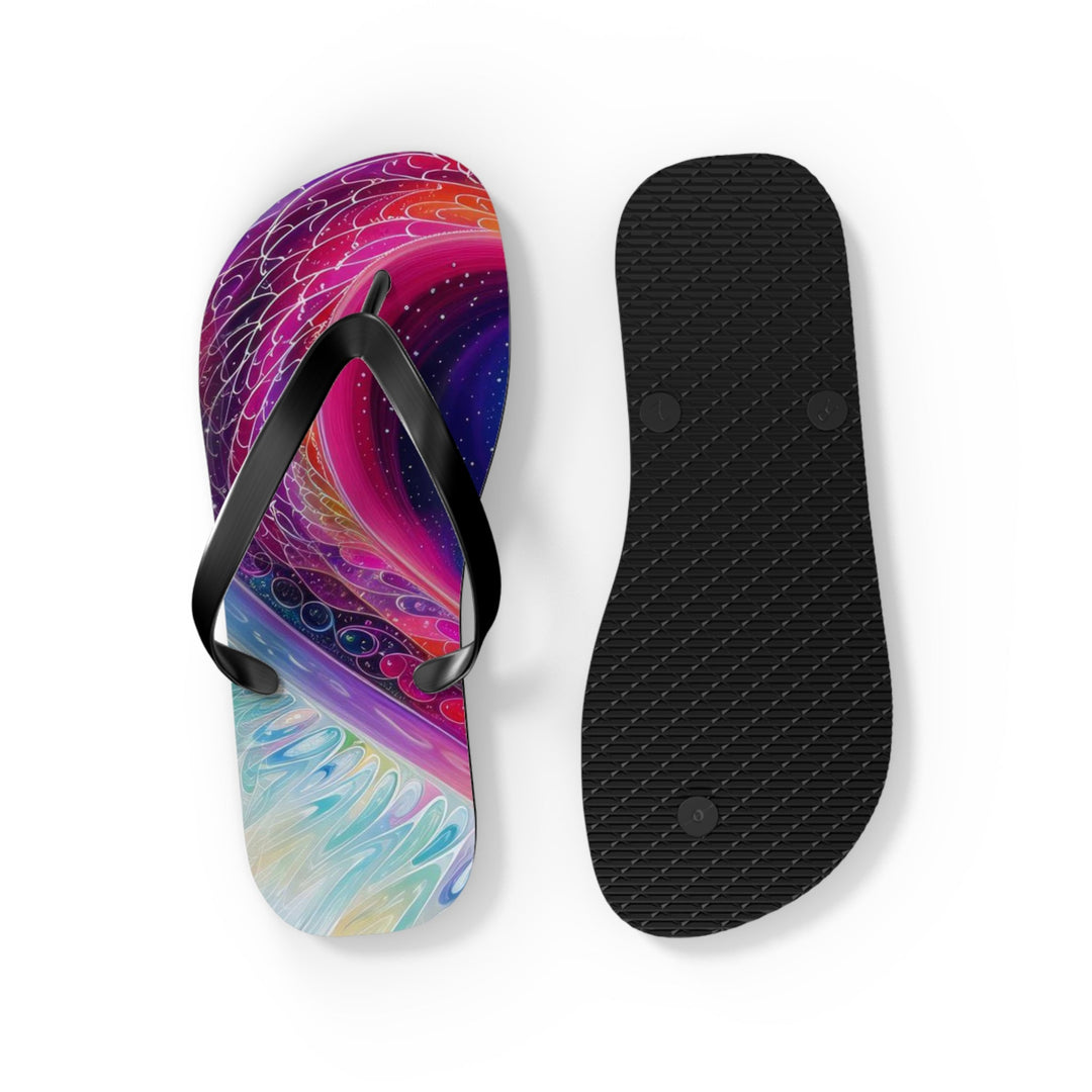 Cosmic Love Awakening - Flip Flops - Shoes - g(0D·IO) - XL - Black sole -