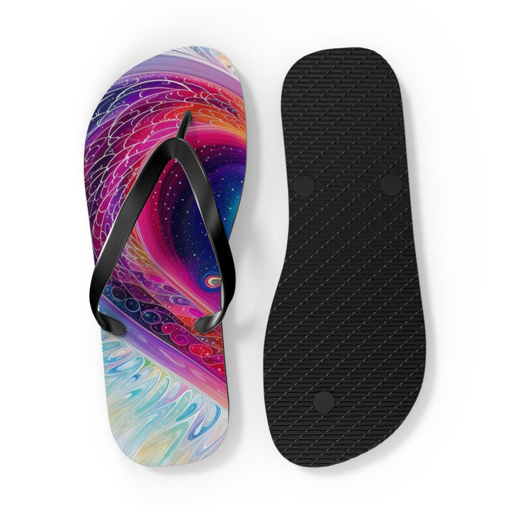 Cosmic Love Awakening - Flip Flops - Shoes - g(0D·IO) - XL - Black sole -