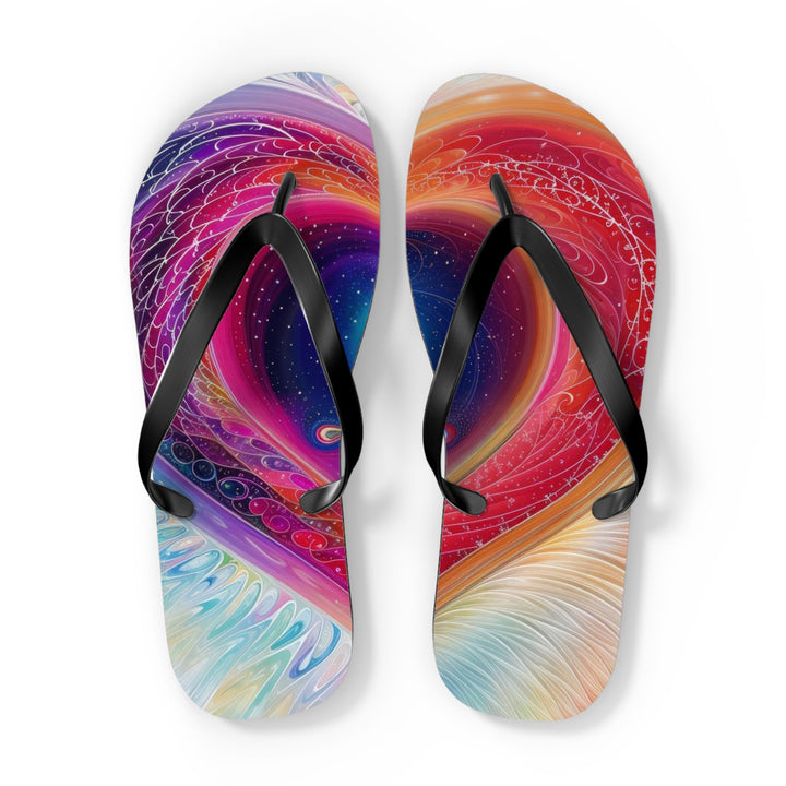 Cosmic Love Awakening - Flip Flops - Shoes - g(0D·IO) - XL - Black sole -