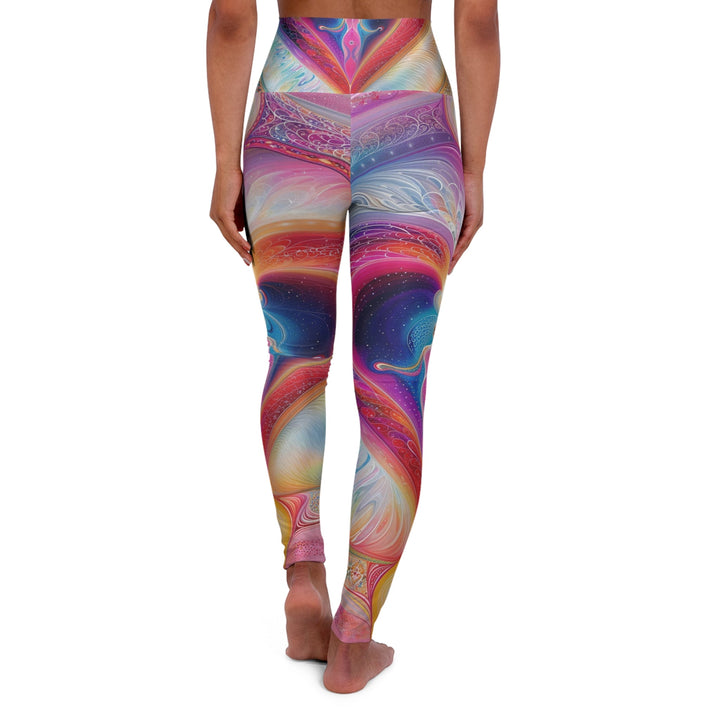 Cosmic Love Awakening - High Waisted AOP Yoga Leggings - All Over Prints - g(0D·IO) - XS - -