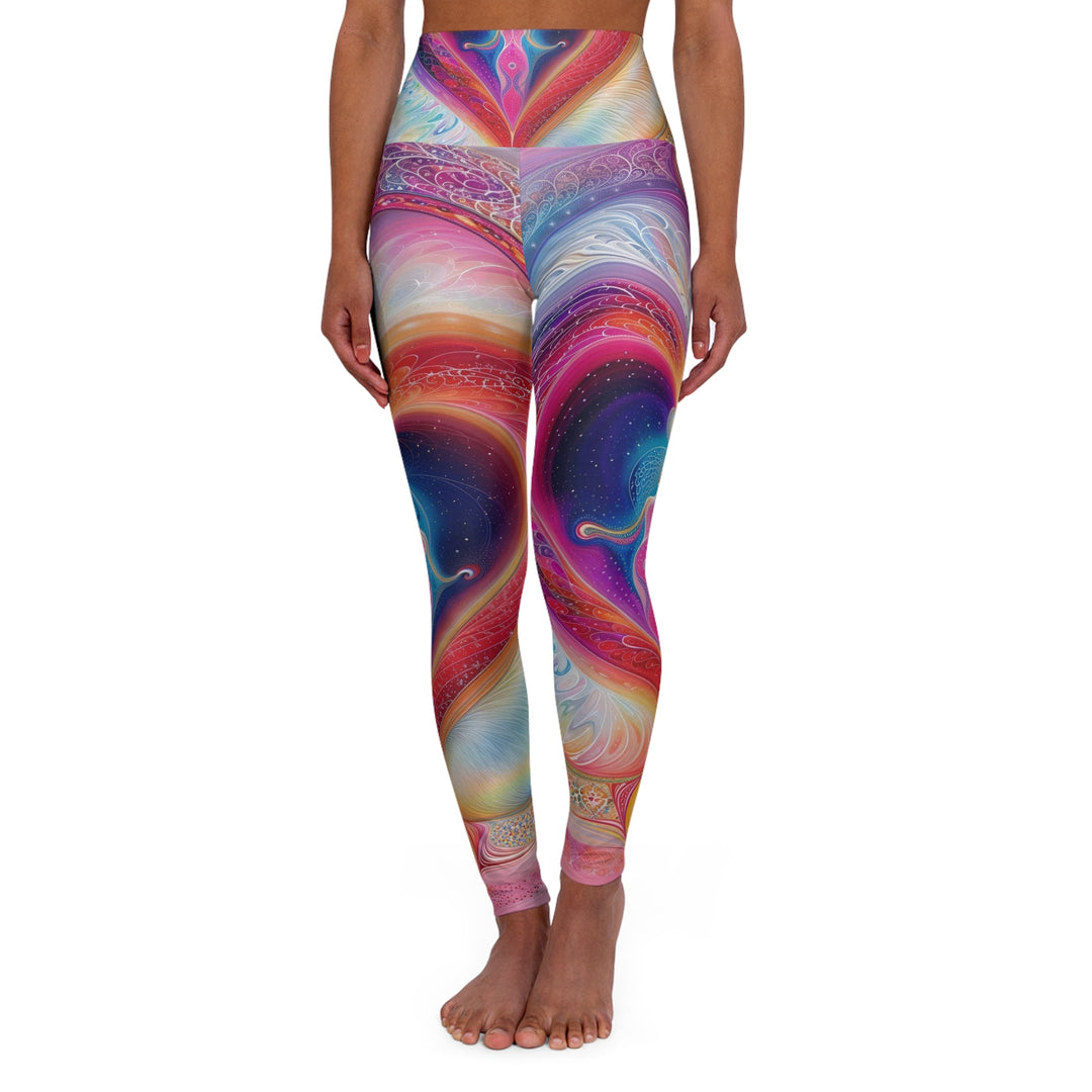 Cosmic Love Awakening - High Waisted AOP Yoga Leggings - All Over Prints - g(0D·IO) - XS - -