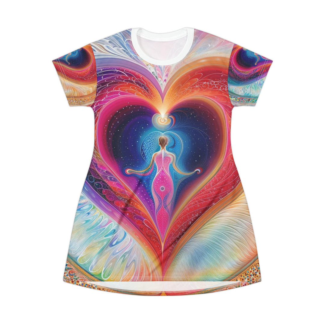 Cosmic Love Awakening - T-Shirt Dress - All Over Prints - g(0D·IO) - XS - -