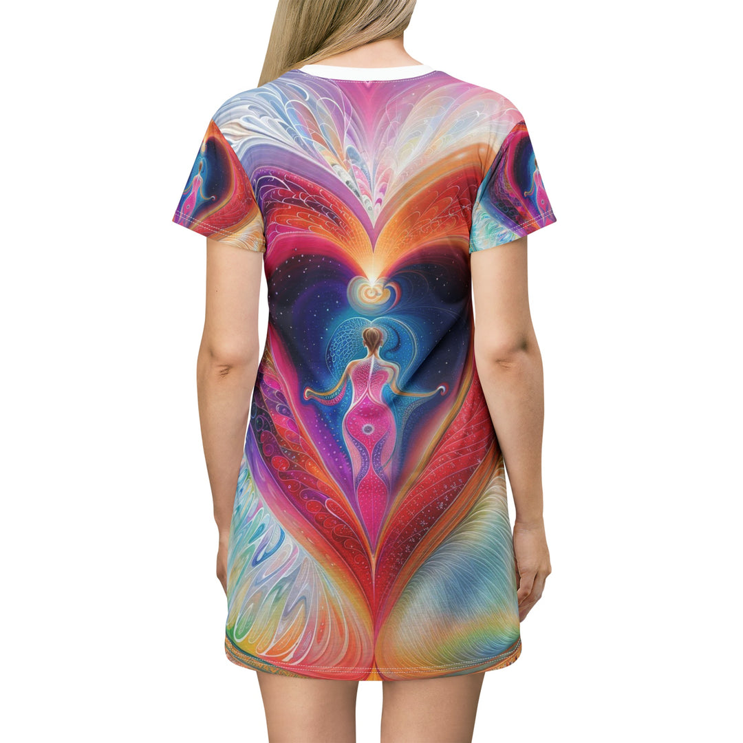 Cosmic Love Awakening - T-Shirt Dress - All Over Prints - g(0D·IO) - XS - -