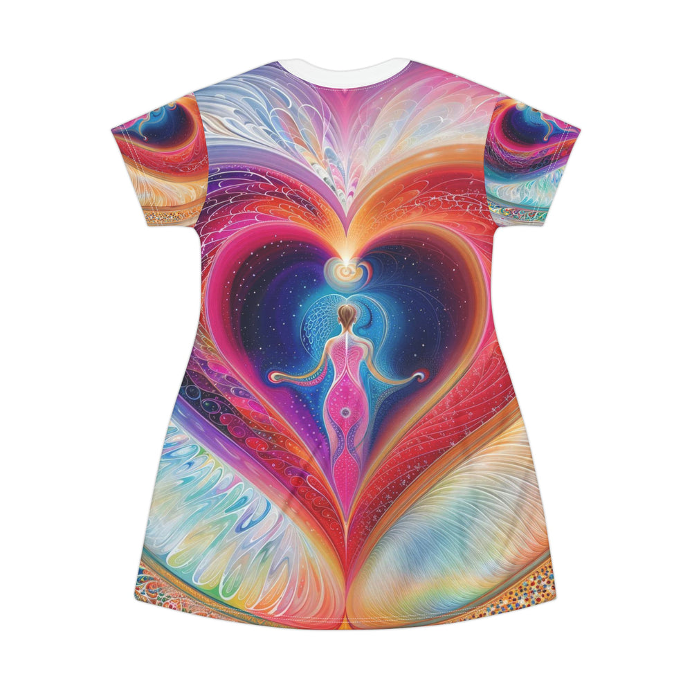 Cosmic Love Awakening - T-Shirt Dress - All Over Prints - g(0D·IO) - XS - -