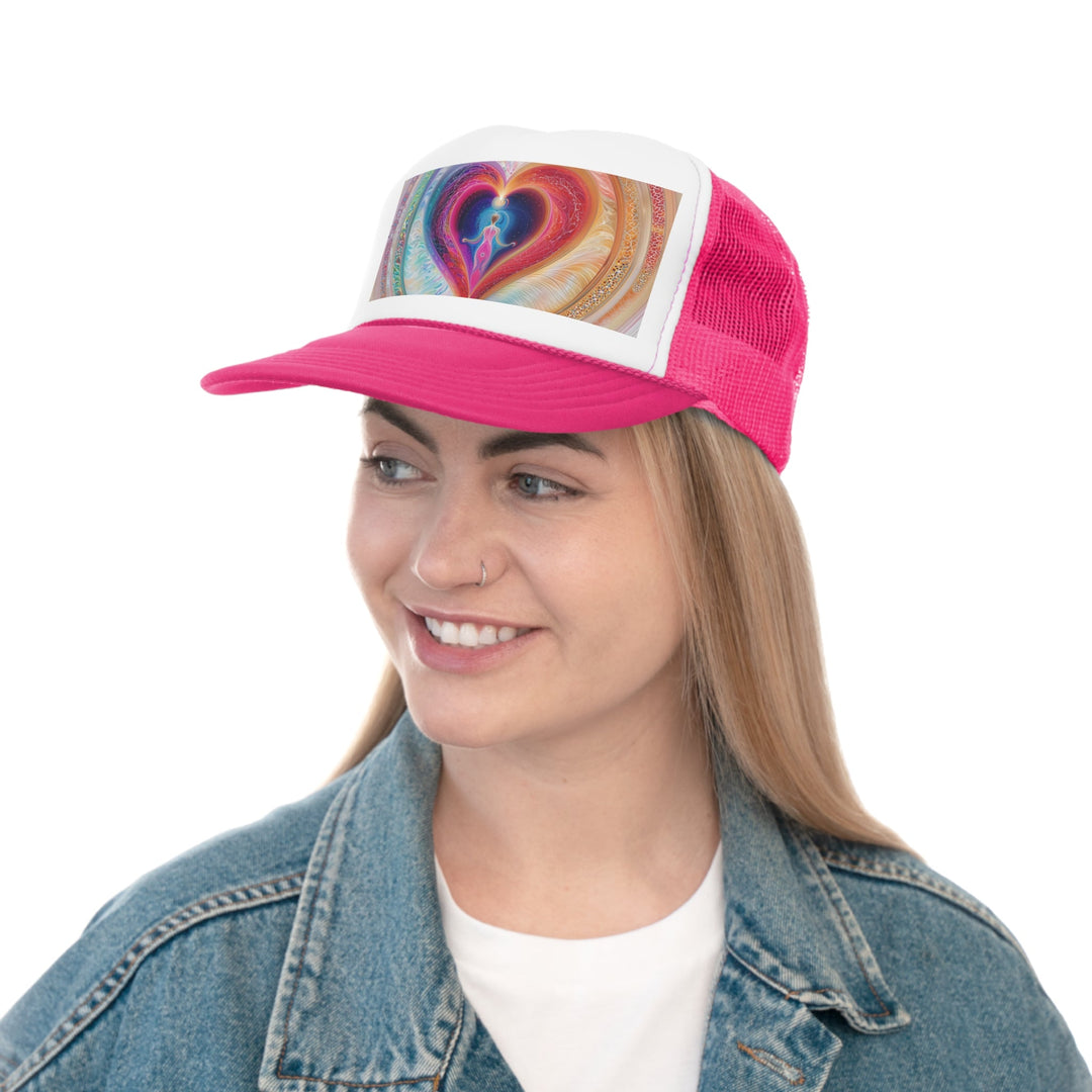 Cosmic Love Awakening - Trucker Hat - Hats - g(0D·IO) - Pink - One size -