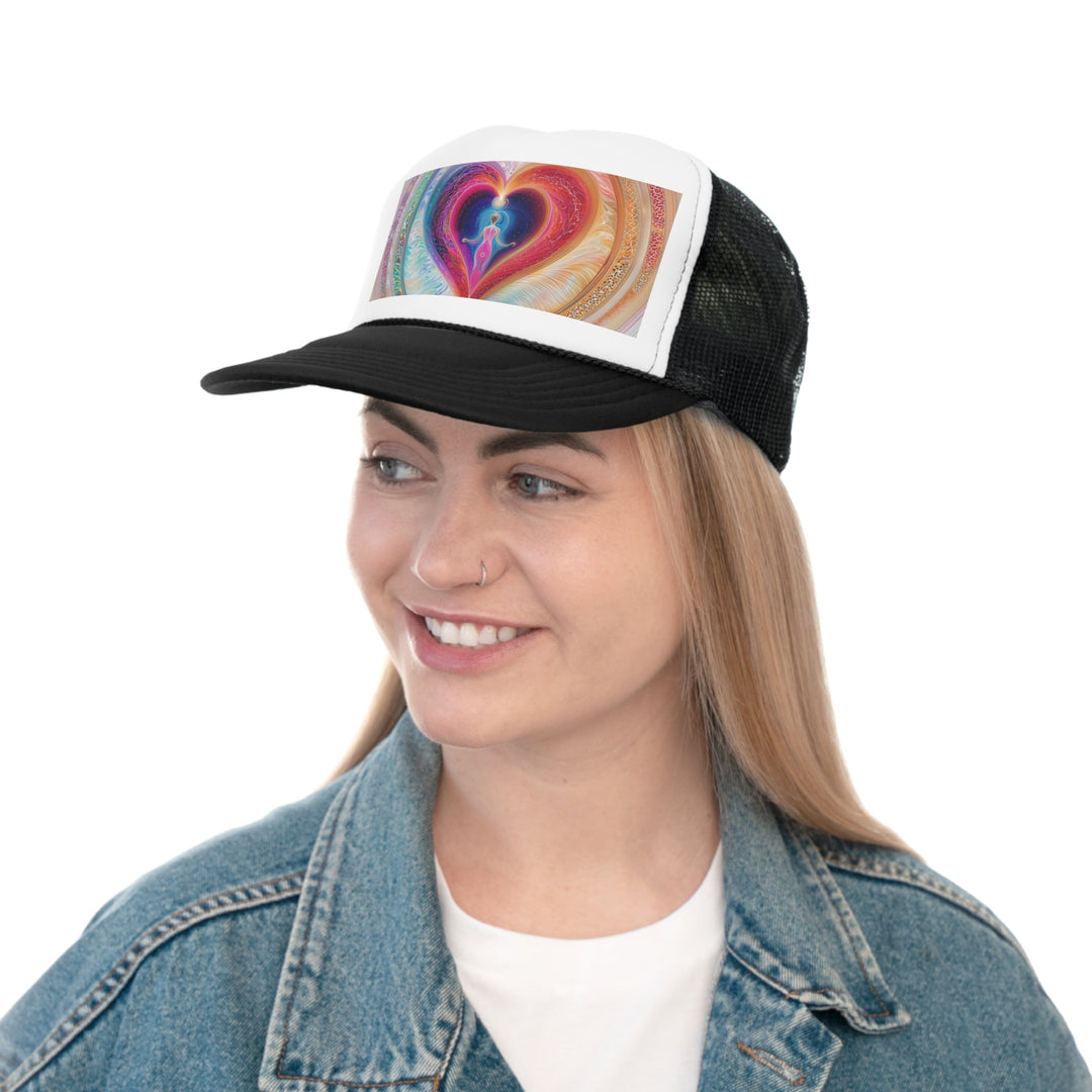 Cosmic Love Awakening - Trucker Hat - Hats - g(0D·IO) - Pink - One size -